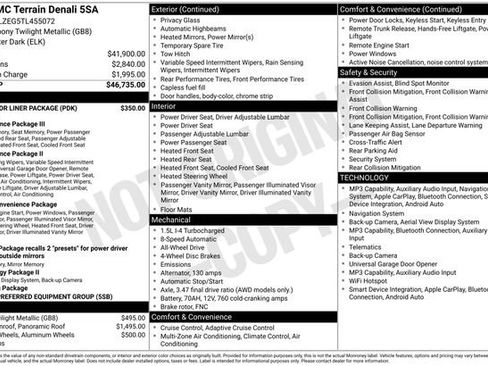 New 2026 GMC Terrain Denali w/ LPO, Floor Liner Package AWD/4WD image 7