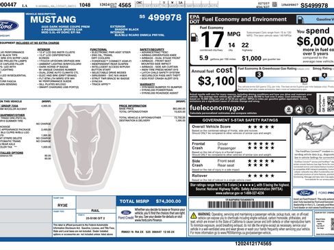 Used 2025 Ford Mustang Dark Horse RWD image 3