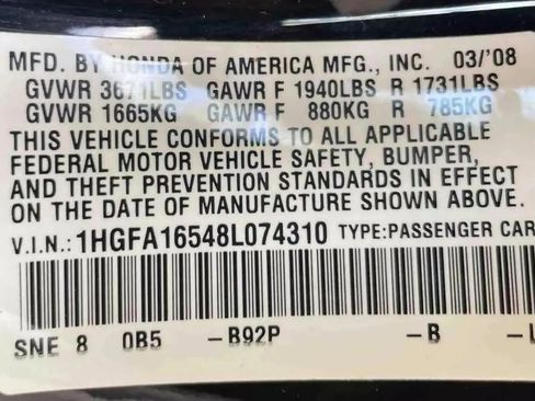 Used 2008 Honda Civic LX image 28