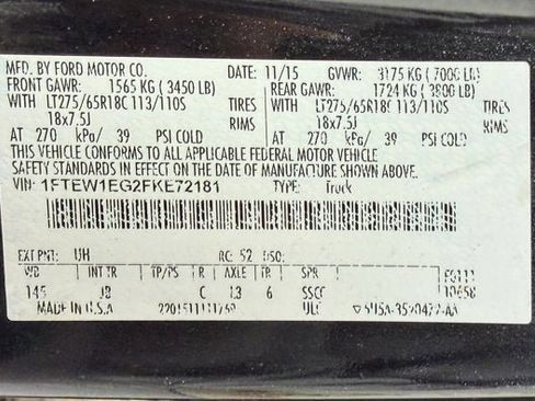 Used 2015 Ford F150 XLT w/ Equipment Group 302A Luxury image 13