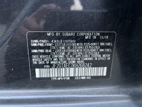 Used 2019 Subaru Crosstrek 2.0i Premium w/ Eyesight System image 12