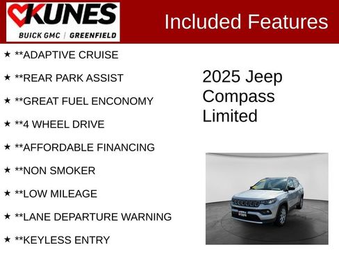 Used 2025 Jeep Compass Limited AWD/4WD image 3