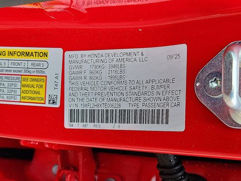 New 2026 Honda Civic Sport image 16