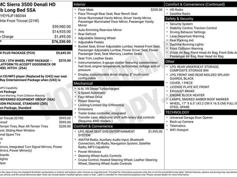 Used 2018 GMC Sierra 3500 Denali w/ Duramax Plus Package AWD/4WD image 17