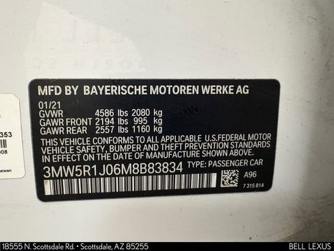 Used 2021 BMW 330i Sedan w/ Premium Package RWD image 32