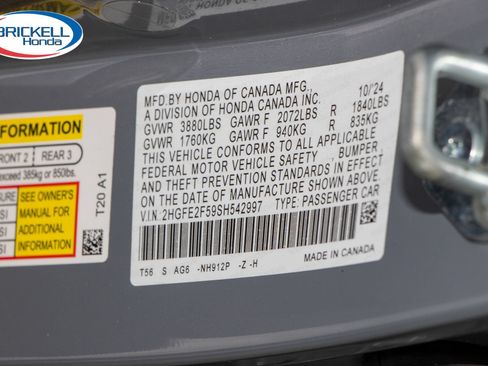 Certified 2025 Honda Civic Sport image 31