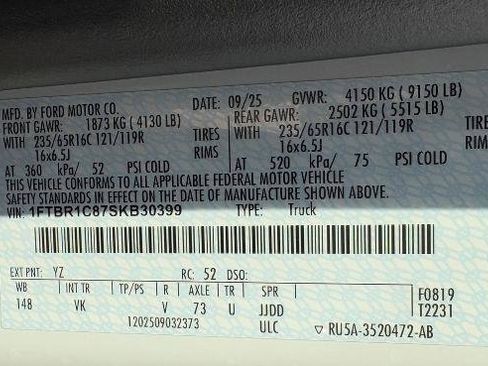 New 2025 Ford Transit 250 Base w/ Load Area Protection Package image 26