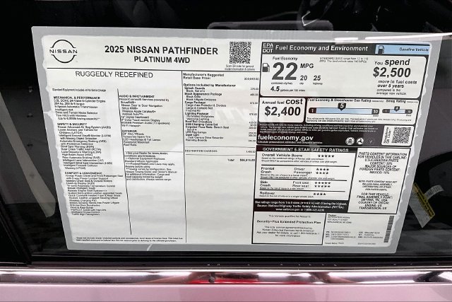 New 2025 Nissan Pathfinder Platinum w/ Lighting Package (N93) AWD/4WD image 39