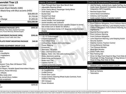 Used 2024 Chevrolet Trax LS w/ LS Convenience Package FWD image 2