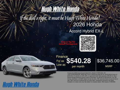 New 2026 Honda Accord EX-L image 7