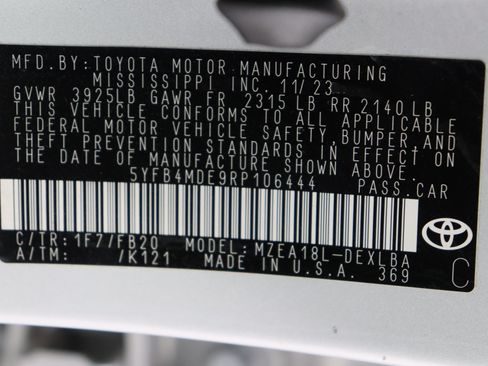 Certified 2024 Toyota Corolla LE FWD image 37