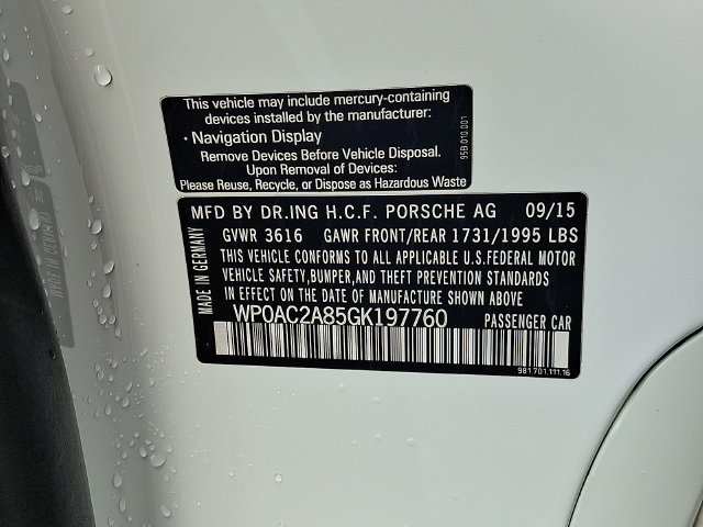 Used 2016 Porsche Cayman GT4 RWD image 26
