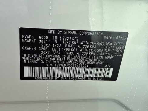 New 2025 Subaru Ascent Bronze Edition image 10