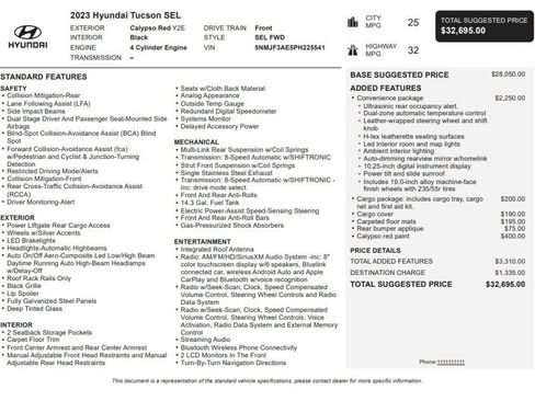 Used 2023 Hyundai Tucson SEL w/ Convenience Package FWD image 35