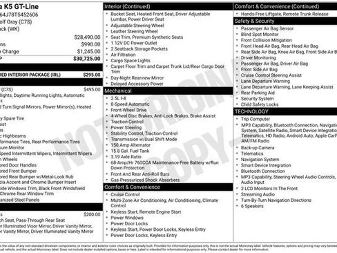 Used 2026 Kia K5 GT-Line w/ GT-Line Red Interior Package FWD image 19