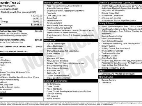Used 2024 Chevrolet Trax LS w/ LS Convenience Package FWD image 3