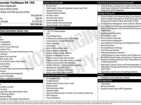 Certified 2023 Chevrolet TrailBlazer RS image 11