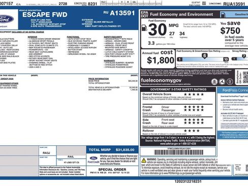Used 2024 Ford Escape ST-Line image 38