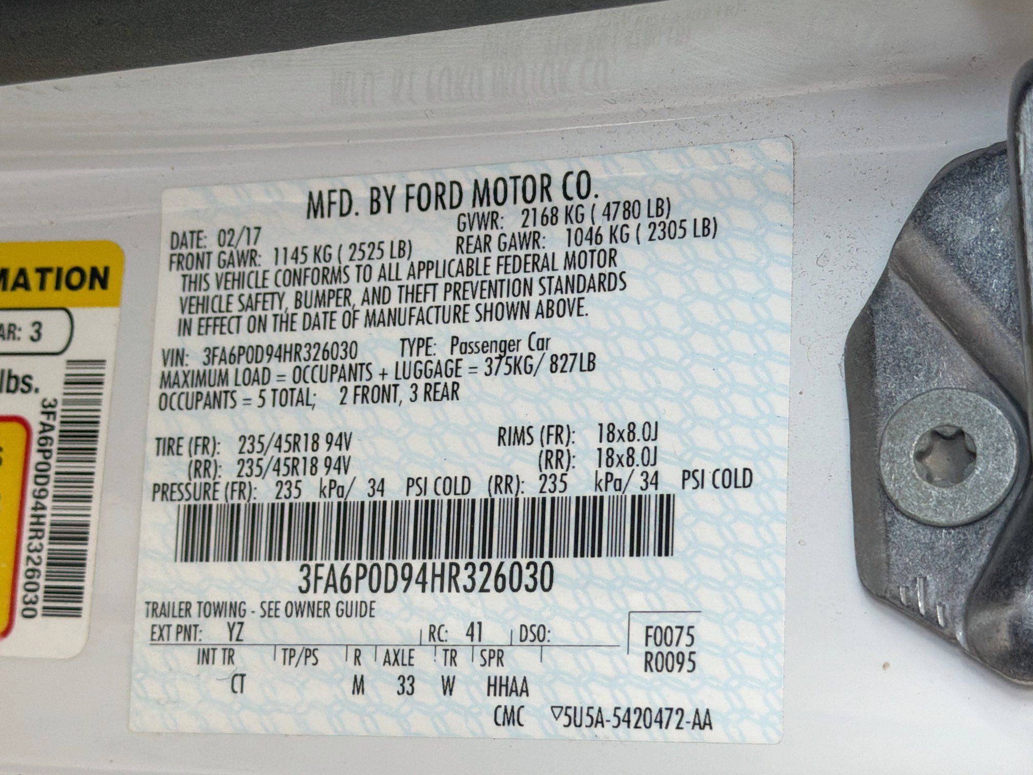 Used 2017 Ford Fusion Titanium AWD/4WD image 12