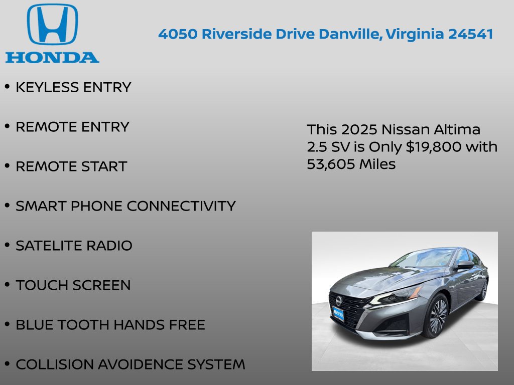 Used 2025 Nissan Altima 2.5 SV FWD image 7