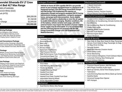 Used 2026 Chevrolet Silverado EV LT AWD/4WD image 2