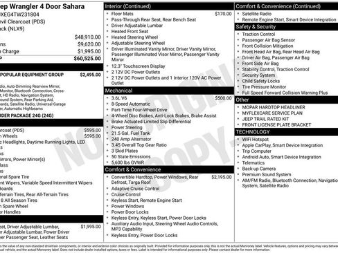 New 2026 Jeep Wrangler Sahara AWD/4WD image 50
