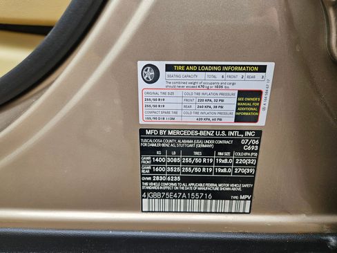 Used 2007 Mercedes-Benz ML 500 4MATIC image 12