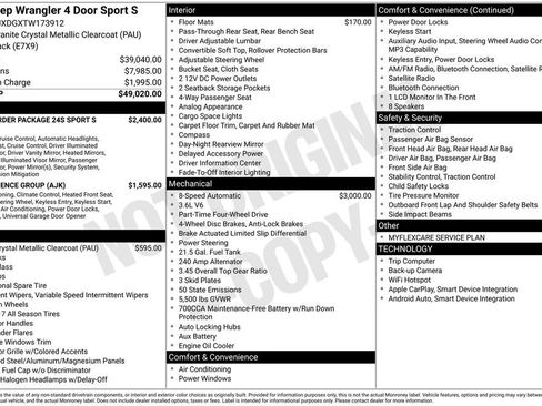 New 2026 Jeep Wrangler Unlimited Sport AWD/4WD image 4