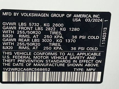 Used 2024 Volkswagen Atlas SE FWD image 19