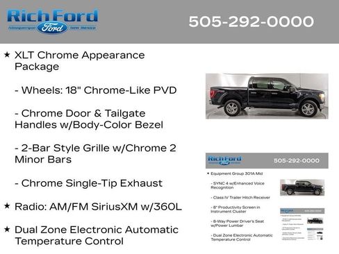 Certified 2023 Ford F150 XLT w/ Equipment Group 301A Mid AWD/4WD image 48