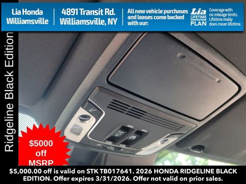 New 2026 Honda Ridgeline Black Edition image 29