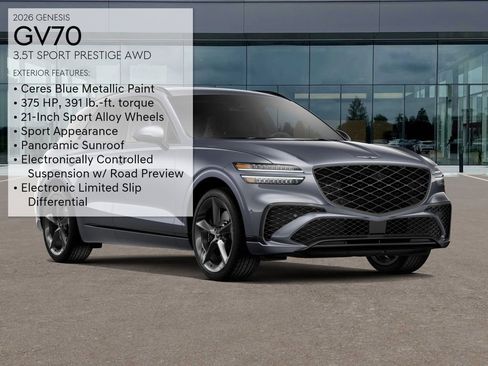 New 2026 Genesis GV70 3.5T Sport Prestige AWD/4WD image 3