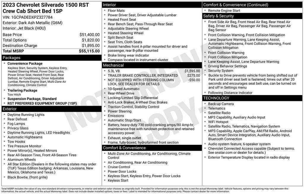 Used 2023 Chevrolet Silverado 1500 RST RWD image 6