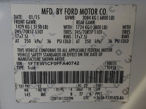 Used 2015 Ford F150 XLT image 33