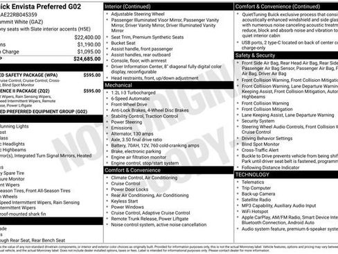 Used 2024 Buick Envista Preferred w/ Convenience II Package FWD image 2