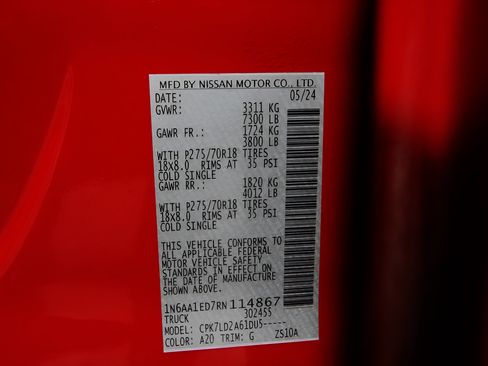 Used 2024 Nissan Titan PRO-4X w/ Off Road Protection Package AWD/4WD image 36