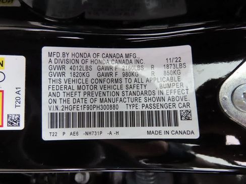 Certified 2023 Honda Civic Touring image 30