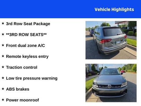 Used 2020 Volkswagen Tiguan SE R-Line w/ 3rd Row Seat Package AWD/4WD image 4