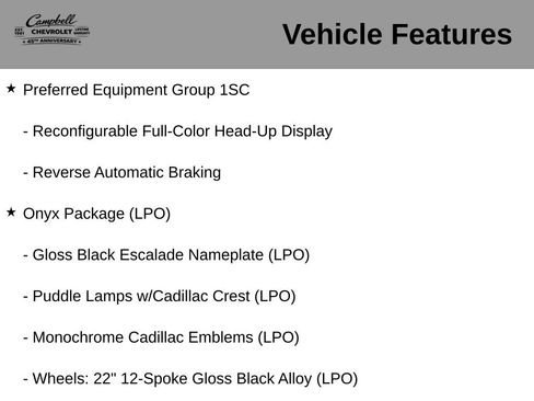 Used 2024 Cadillac Escalade Sport w/ LPO, ONYX Package AWD/4WD image 10
