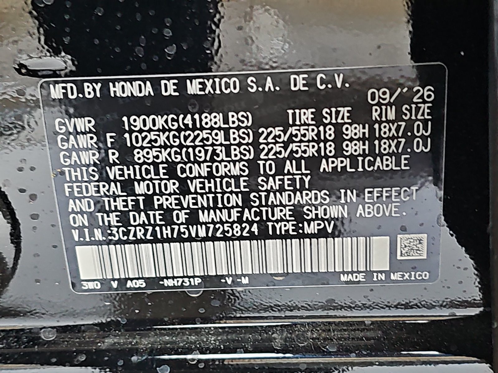New 2027 Honda HR-V EX-L image 37