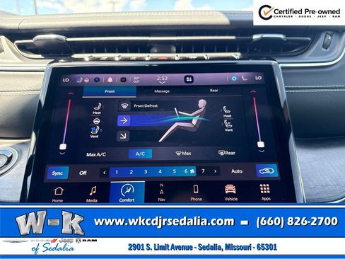 Certified 2023 Jeep Grand Cherokee L Overland w/ Luxury Tech Group IV AWD/4WD image 47