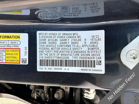 Used 2022 Honda Civic EX image 26