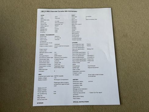 Used 2003 Chevrolet Corvette Convertible w/ Preferred Equipment Group1 image 42