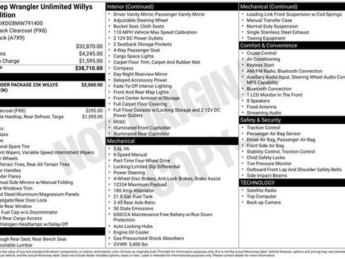 Used 2021 Jeep Wrangler Unlimited Sport AWD/4WD image 2