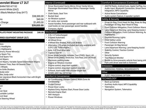 Used 2025 Chevrolet Blazer LT image 39