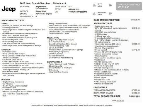 Used 2023 Jeep Grand Cherokee L Laredo image 36