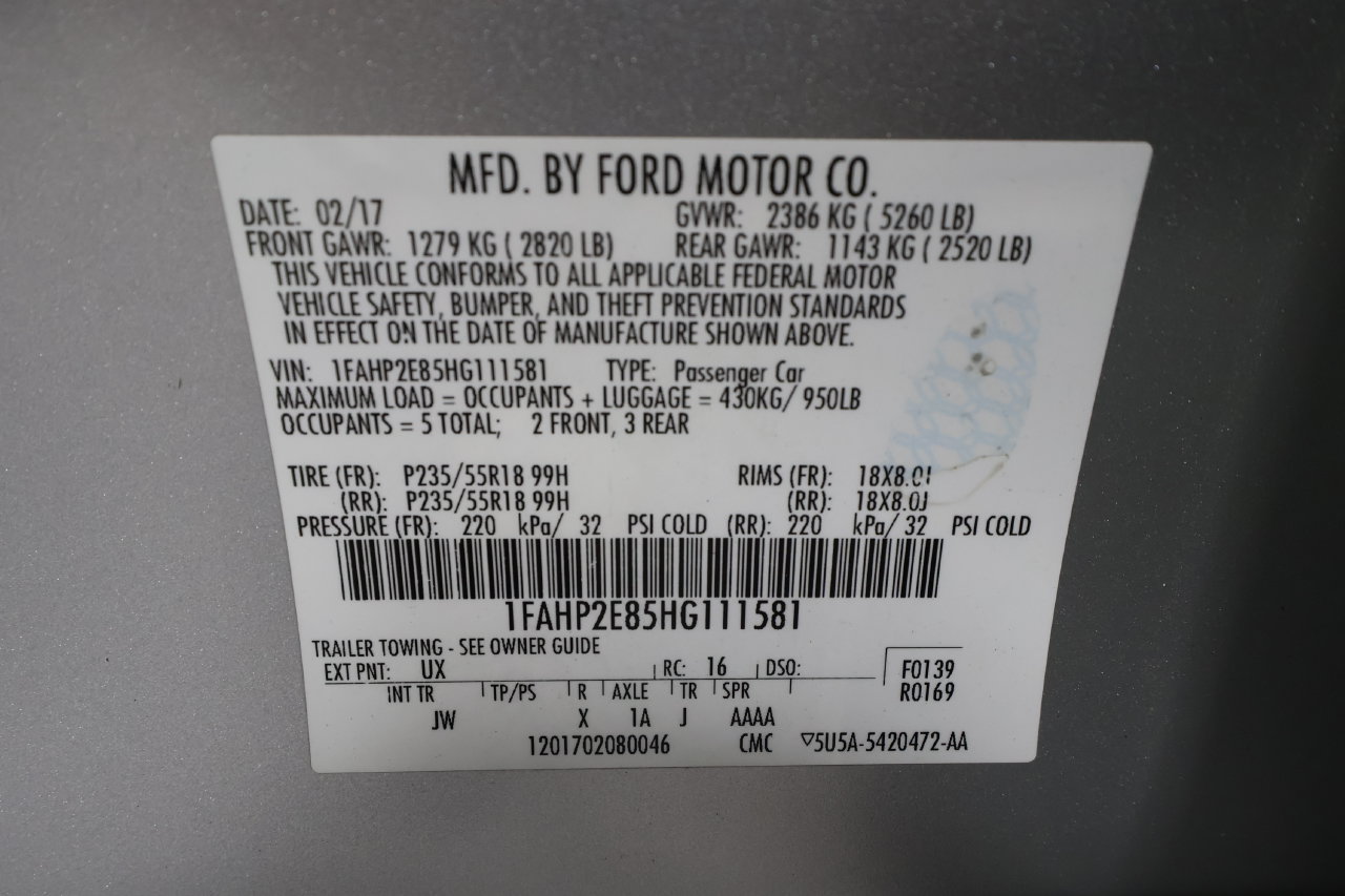 Used 2017 Ford Taurus SEL w/ Equipment Group 201A FWD image 19