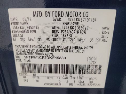 Used 2013 Ford F150 XLT w/ XLT Chrome Pkg RWD image 33