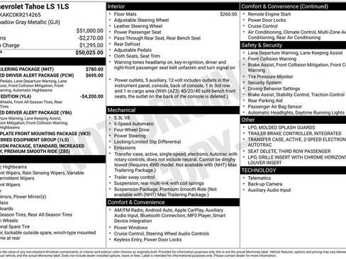 Used 2019 Chevrolet Tahoe LS w/ Max Trailering Package image 5