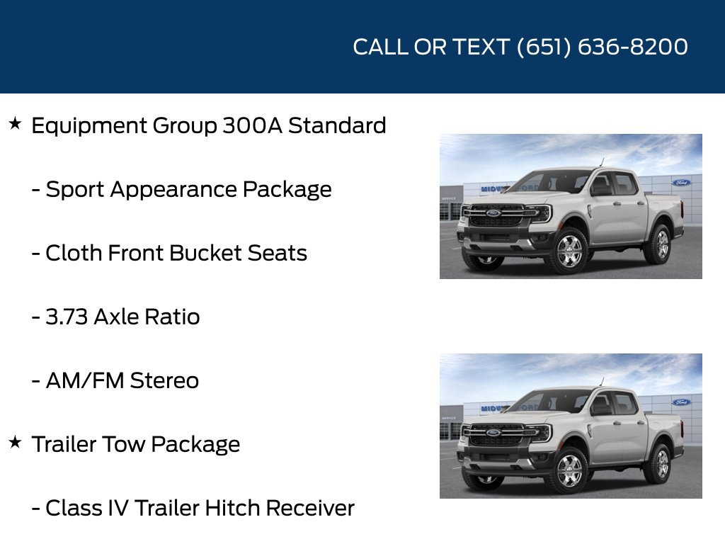 New 2026 Ford Ranger XLT w/ Trailer Tow Package AWD/4WD image 5